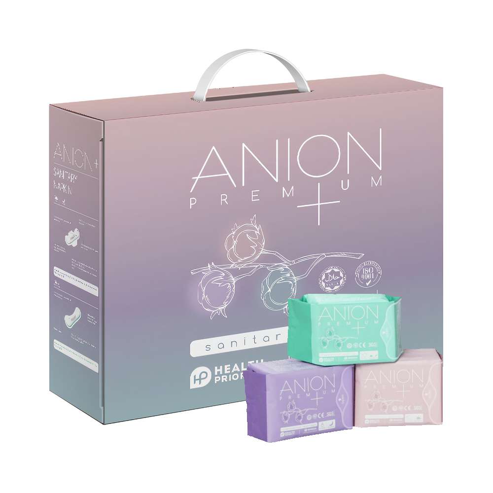 FOHERB Anion Sanitary Napkins Premium Set with 5-in-1 functional chip for women's health
